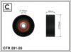 CAFFARO 281-26 Deflection/Guide Pulley, v-ribbed belt